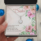 To My Sister Necklace